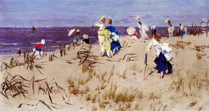 Frederick Hendrik Kaemmerer Elegant Women On The Beach